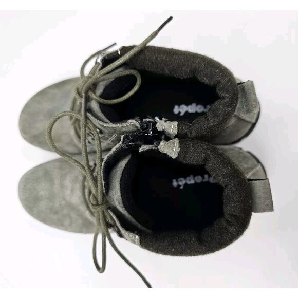 Propet Boots Womens 7N (AA) Delaney Lace Up Orthotic Diabetic Suede Gray WFV002S - Picture 7 of 10